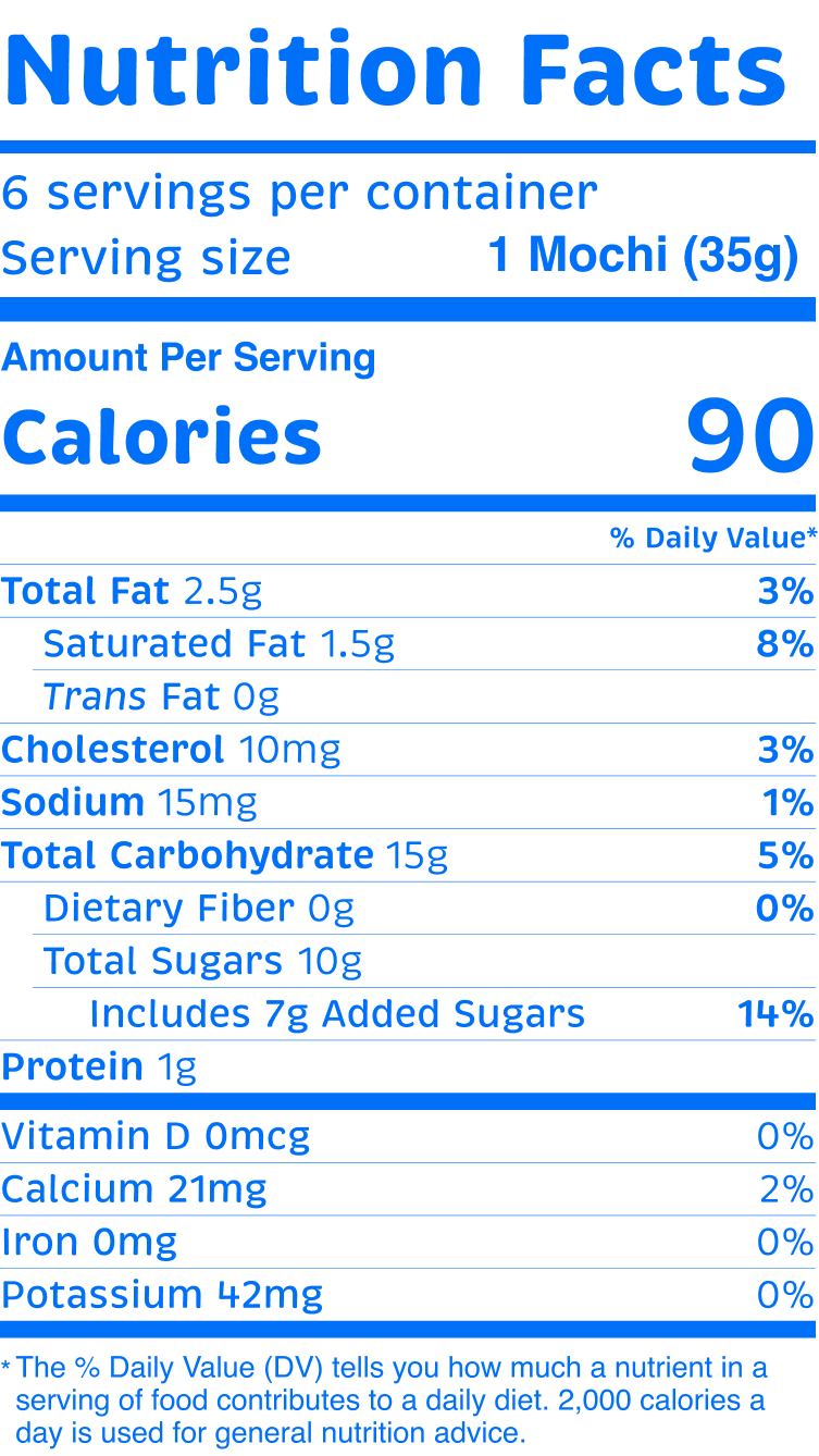 nutrition facts of Azuki Red Bean